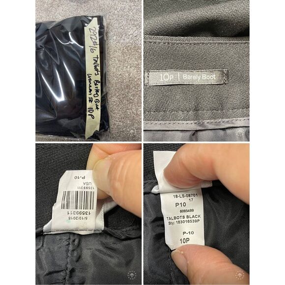 Talbots barley bootcut trouser womens sz 10p high rise work church pants - Picture 11 of 12